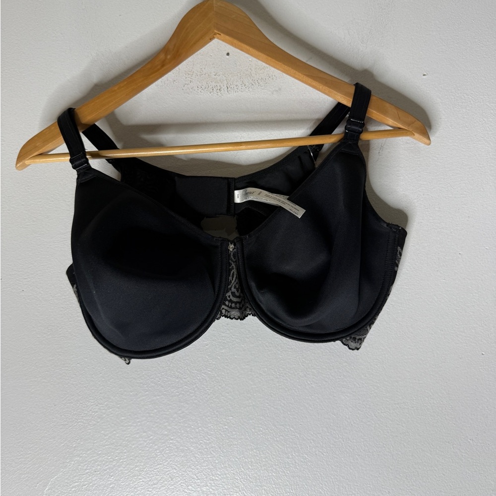 NWT Soma Unlined‎ Smooth Full Coverage Black Lace Bra 38DD